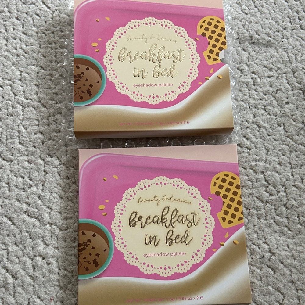 Beauty Bakerie Breakfast in Bed Palette with Pink and Gold Accents